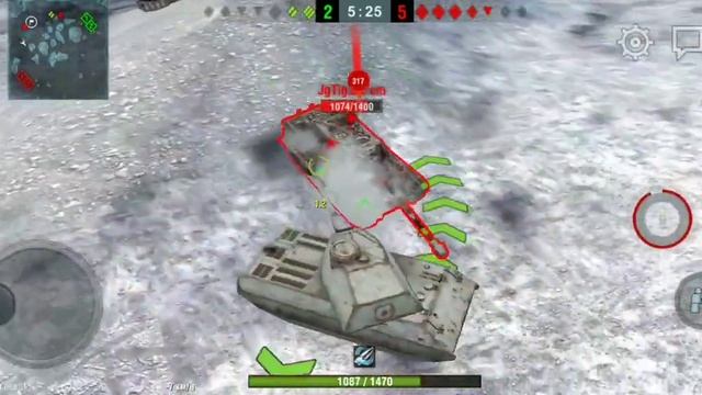 Продолжаем играть в Wot-blitz играем на (VK 100.01 (P) режим гравитация смотреть онлайн
