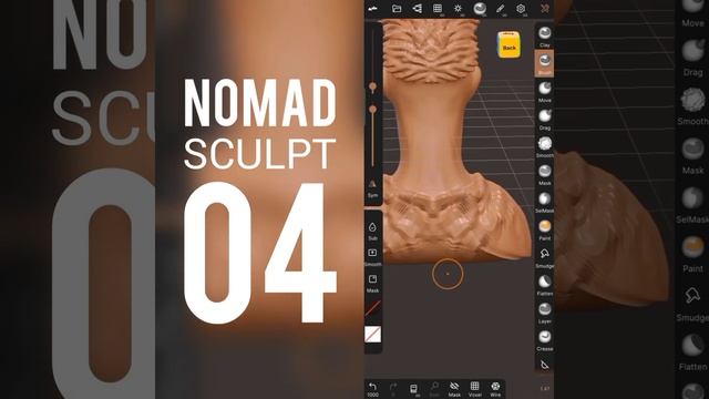 3D Modeling Sculpture by Android Phone | NomadSculpt 04 #DesignTrickAcademy смотреть онлайн