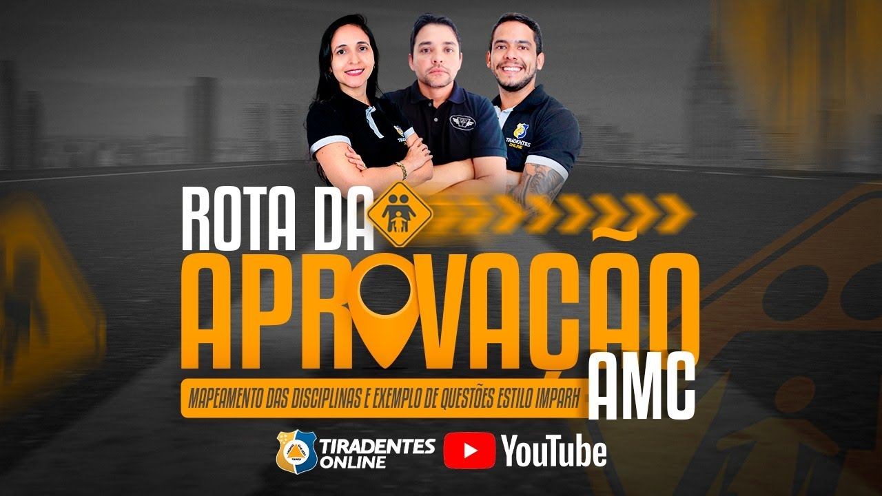 AMC - ROTA DA APROVAÇÃO - MAPEAMENTO DAS DISCIPLINAS E EXEMPLO DE QUESTÕES ESTILO IMPARH смотреть онлайн