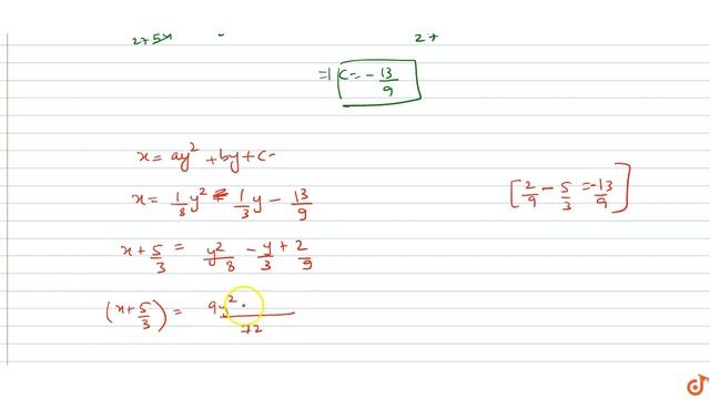 If `l,m` are variable real numbers such that `5l^2+6m^2 -4lm+3l=0` and the variable line `l... смотреть онлайн