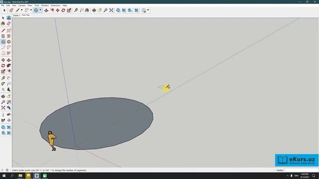 SketchUp 2021 - [21-Dars] - Circle and Ellipse tools - Doira va Oval chizish смотреть онлайн