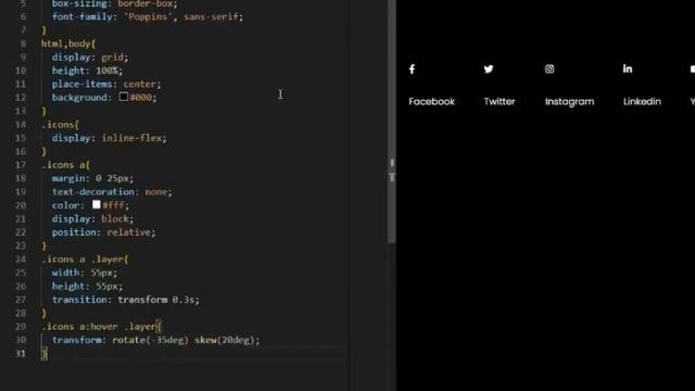 3D Social button using Html and CSS || Coding Tutorials смотреть онлайн