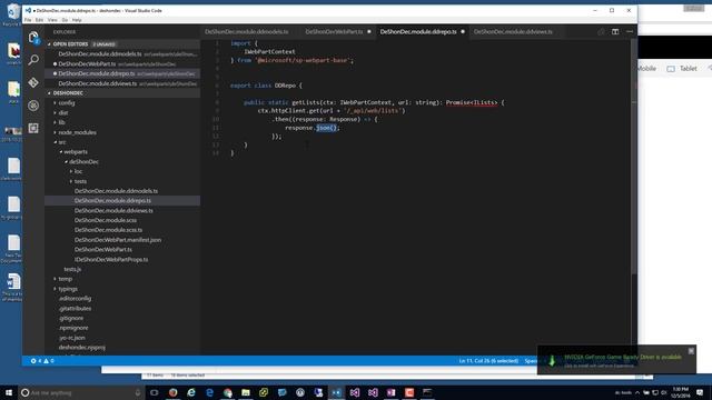 Day 10: Separating the HTML, Logic & Models in the Web Part SharePoint Framework #o365DevChallenge смотреть онлайн