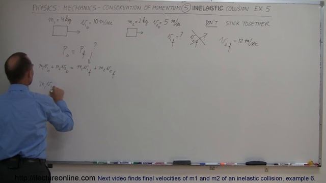 Physics 10 Momentum and Impulse (20 of 30) Inelastic Collision Ex.5 смотреть онлайн