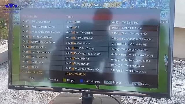 Apontamento com Receptor Phantom Arena para o Satélite 63°W смотреть онлайн