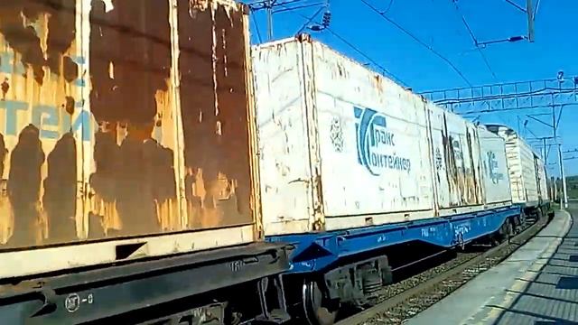 13.09.2018. '2ТЭ25КМ-0316' с грузовым. смотреть онлайн