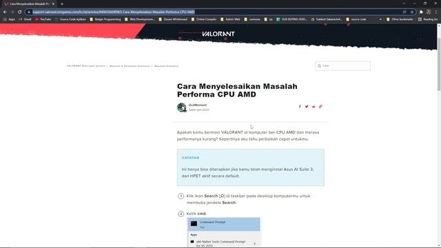 Cara mengatasi Low client FPS valorant di CPU AMD смотреть онлайн
