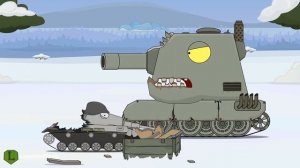 Мультики про танки КВ-6 против Железного БИЗОНА! LaimenFlash