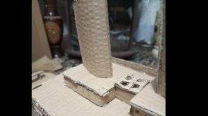 Процесс создания Титаника из картона для нового фильма.