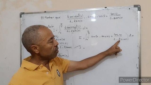 intégrale d'une fonction trigonométrique (préparation bac 2023) смотреть онлайн