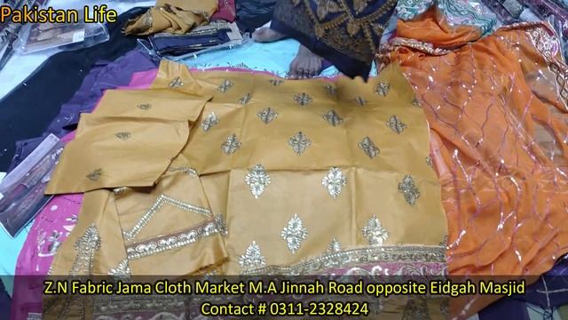 Z.N Fabric Jama Cloth Market | Ladies 3 piece suits sale | Wholesale Cloth Market@PakistanLife смотреть онлайн