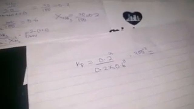 Calculations of equilibrium constant Kp смотреть онлайн