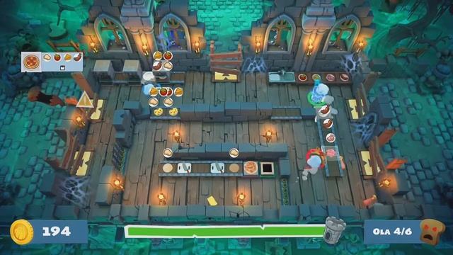 Overcook 2 - Salto, 4 estrellas y horda 8 al 100 % смотреть онлайн