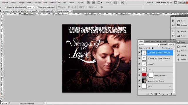 Creación de una portada de CD de música para recopilatorio смотреть онлайн