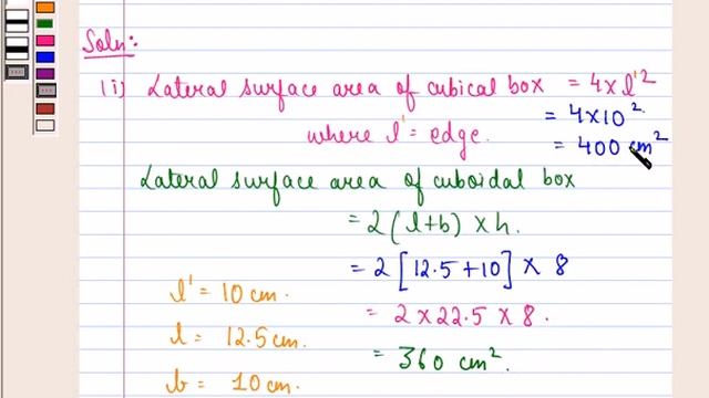 Example:Finding Lateral & Total surface Area of Cube & Cuboids смотреть онлайн