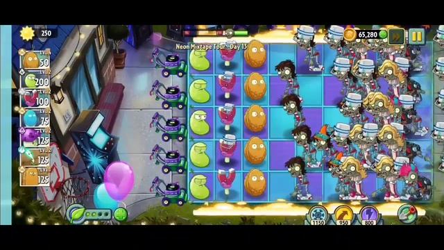 NEON MIXTAPE TOUR DAY-13 (Plant Vs Zombie 2 Gameplay)