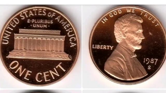 USA 1987 ONE CENT Coin VALUE - 1987 S One Cent USA смотреть онлайн