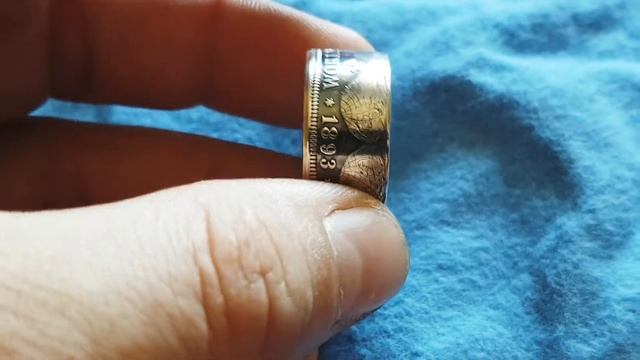 Columbian Exposition Half Dollar 1893 Silver Coin Ring USA Obrączka Z Monety смотреть онлайн