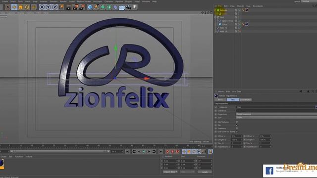 CINEMA 4D SPLINE WRAP LOGO TUTORIAL смотреть онлайн