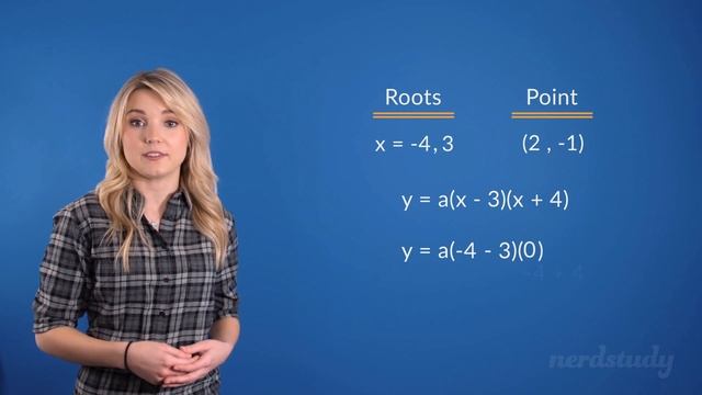 Determining Quadratic Equation when given Roots and a Point - Nerdstudy смотреть онлайн