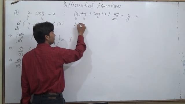 y – cos y = x : (y sin y + cos y + x) y′ = y verify that the given functions (explicit or implicit) смотреть онлайн