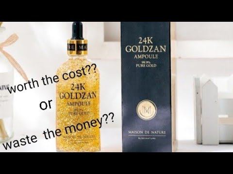 24k goldzan ampoule serum honest review. смотреть онлайн