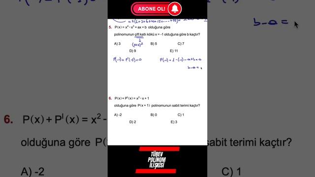 TYT-AYT TÜREV VE POLİNOM TEKRAR 2024-66 #yks2024 #tytmatematik #2024tayfa смотреть онлайн