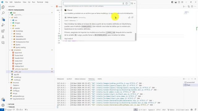 168: PROYECTO 7 Carga de los Modelos como Tablas en la Base de Datos SQLite con db.create_all() смотреть онлайн