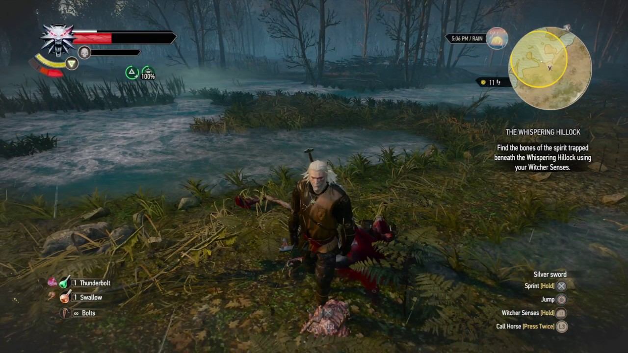 The Witcher 3: Wild Hunt HELPING the Ghost in the TREE смотреть онлайн