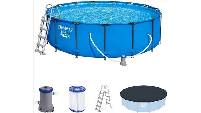 🍀 Bestway Steel Pro Max 457x122 cm Komplett Set 🍀 смотреть онлайн