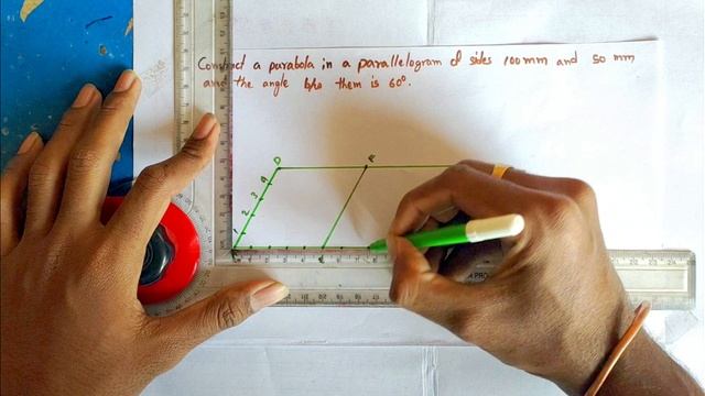 how to draw parabola by parallelogram method in telugu смотреть онлайн