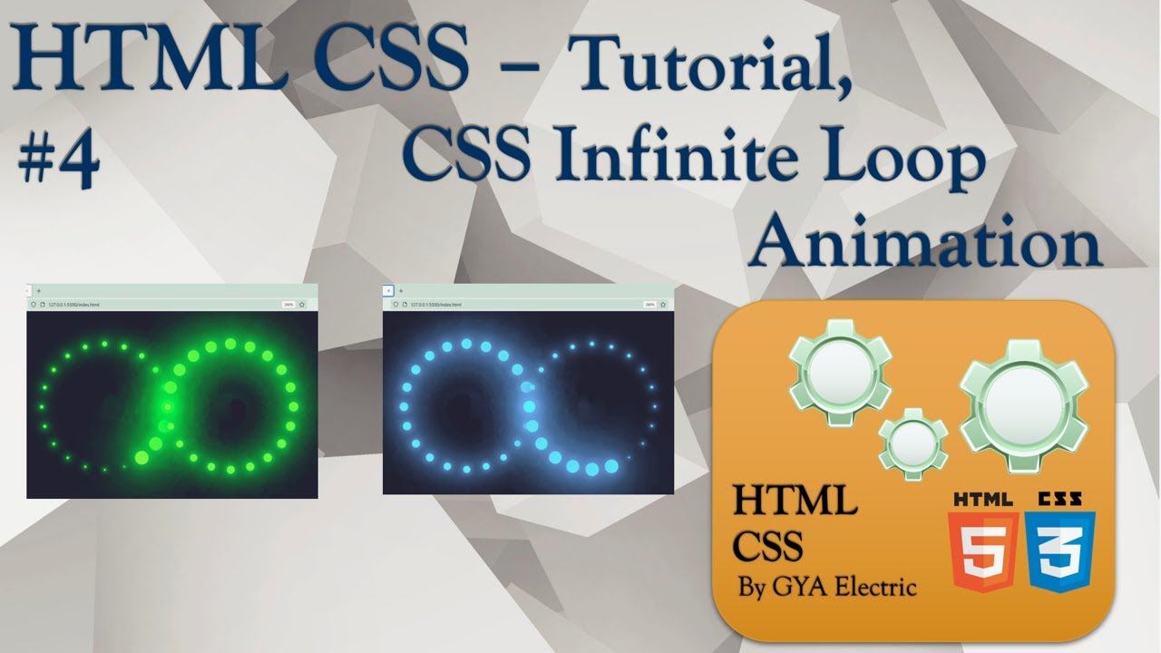 HTML, CSS - Tutorial, CSS Infinite Loop Animation - 4 смотреть онлайн