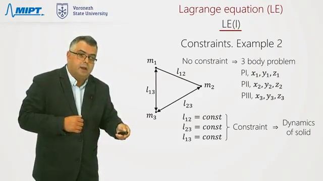 Lagrange Equation of First Kind Constraints смотреть онлайн