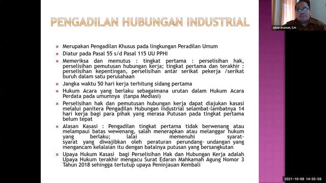 Penyelesaian Perselisihan Hubungan Industrial dalam Pengadilan Hubungan Industrial смотреть онлайн