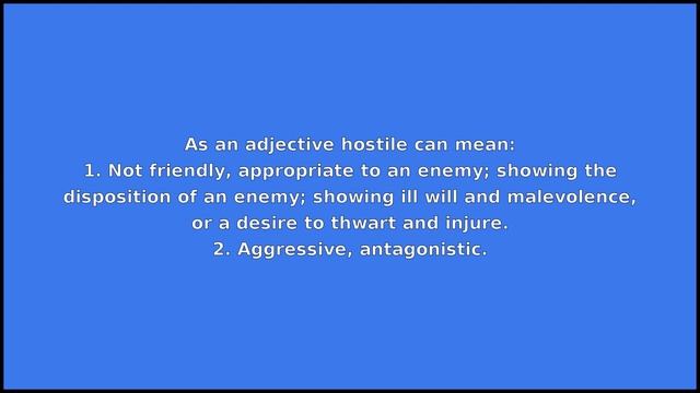 HOSTILE - Meaning and Pronunciation смотреть онлайн