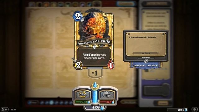 HearthStone: Carte dorée Amasseur de butin (Loot Hoarder golden card) смотреть онлайн