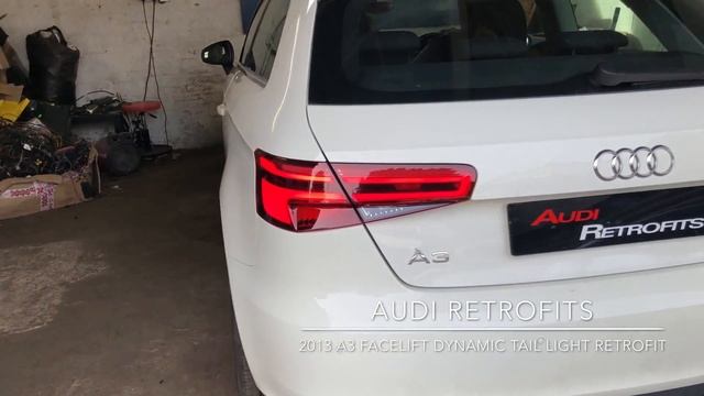 2013 Audi A3 Halogen To Facelift LED tail Lights With Dynamic Sweeping Indicators смотреть онлайн