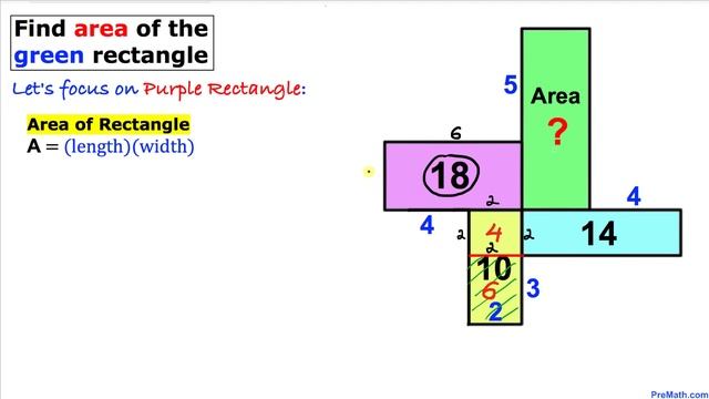 Can you find the Area of the Green Rectangle? | Step-by-Step Tutorial смотреть онлайн