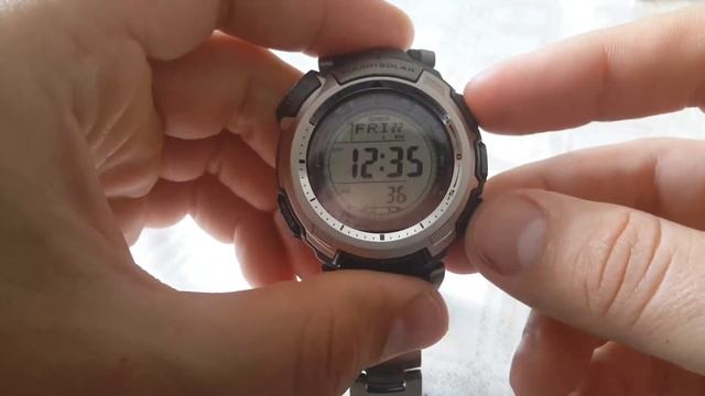 Casio PRW-1300T-7V Titanium смотреть онлайн
