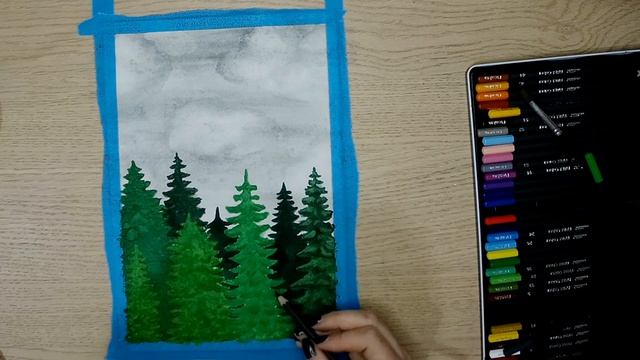 MALOVANIE VODOVKAMI // WATER COLOR PAINTING // time lapse смотреть онлайн