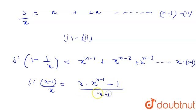 Let `S_(n)(x)=(x^(n-1)+(1)/(x^(n-1)))+2(x^(n-2)+(1)/(x^(n-2)))+"....."+(n-1)(x+(1)/(x))+n`, then смотреть онлайн