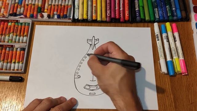 Как нарисовать Самолёт Аэробус / Урок Рисования / How to draw an Airbus plane / Drawing Lesson смотреть онлайн