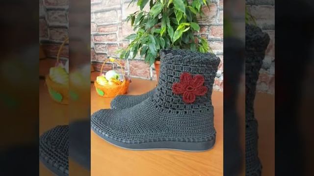 marvellous and outstanding crochet qureshiya long #shoes Designs,Crochet Slippers,Crochet #Socks смотреть онлайн