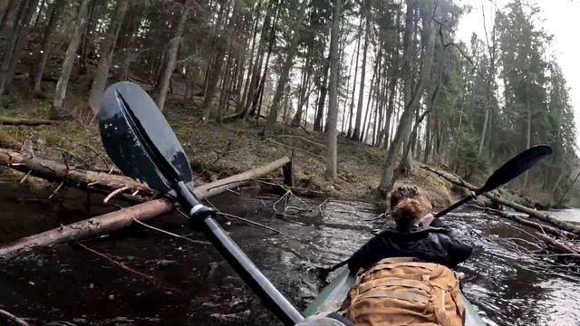 Двухдневный сплав на байдарке по реке Страче часть 2 смотреть онлайн
