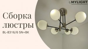 Сборка люстры BL-8316/6 SN+BK