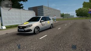 City Car Driving-РАБОТАЮ В ТАКСИ,УЛЕТНАЯ ЕЗДА,Lada Granta,ШУСТРАЯ,ЛЕГКАЯ В УПРАВЛЕНИИ,КАЙФ!