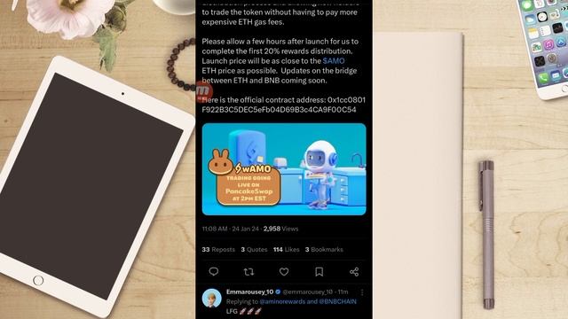 Amino Reward Treading Start || Pancake Swap || খুশির আপডেট смотреть онлайн