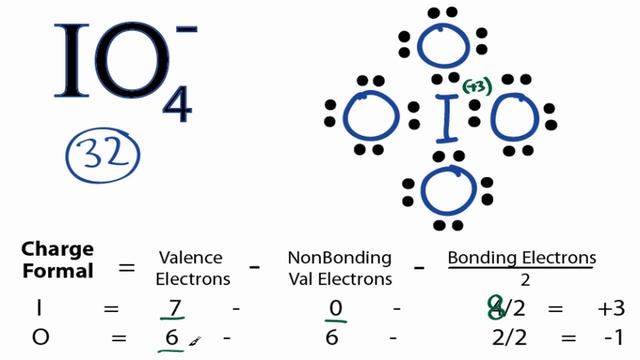 IO4- Lewis Structure: How to Draw the Lewis Structure for IO4 - смотреть онлайн