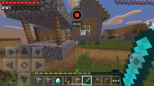 Minecratf pe 0.12.1 выживание в деревне [4] смотреть онлайн