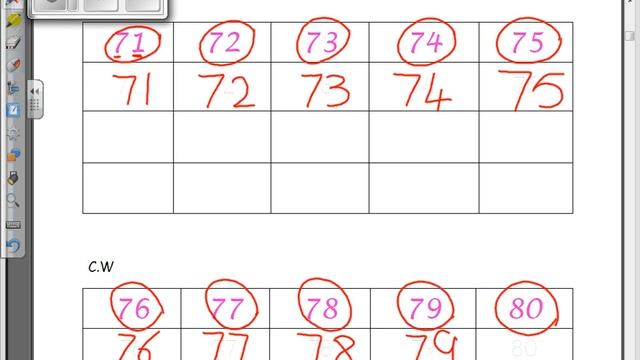 Math KG2 CD3 - Numbers 70 80 смотреть онлайн